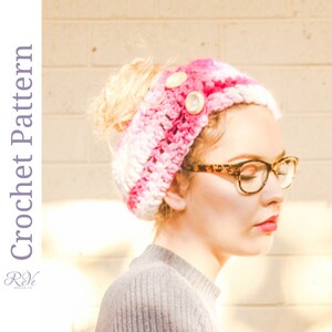 Crochet Messy Bun Beanie Pattern - Bun Hat Pattern - Beginners Crochet Pattern – Ponytail Hat Pattern - Crochet Hat Pattern