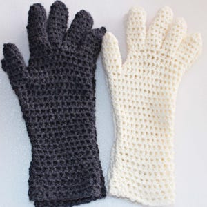 Crochet Glove Pattern Fingered Glove Crochet Pattern Crochet Gloves Full Fingers Crochet Pattern image 9