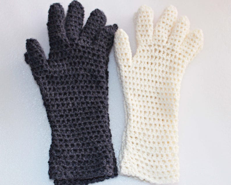 Crochet Glove Pattern Fingered Glove Crochet Pattern Crochet Gloves