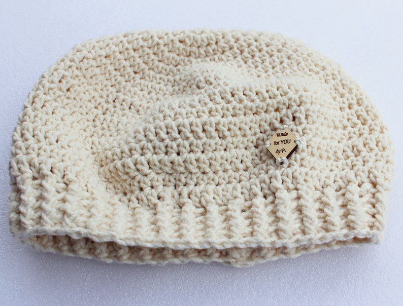 Crochet slouchy beanie pattern, crochet winter hat pattern, crochet slouch hat, customizable crochet beanie, intermediate crochet pattern image 9