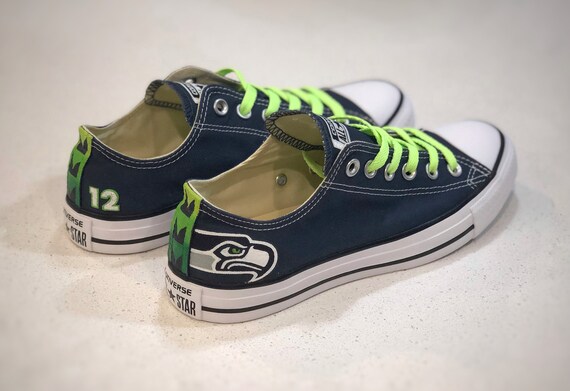 seahawks converse shoes
