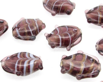 18mm Glass Fish Beads