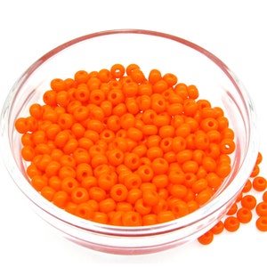 6/0 Seed Beads Opaque Orange