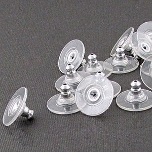 Plastic Rondelle Earnuts/Earwire Stoppers Earring Backs 3x3mm 500pcs pack  Sold per pkg of 500 