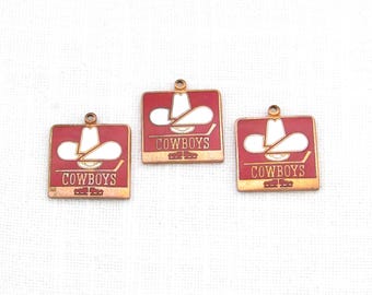 18.5mm Enameled Cowboy Charms