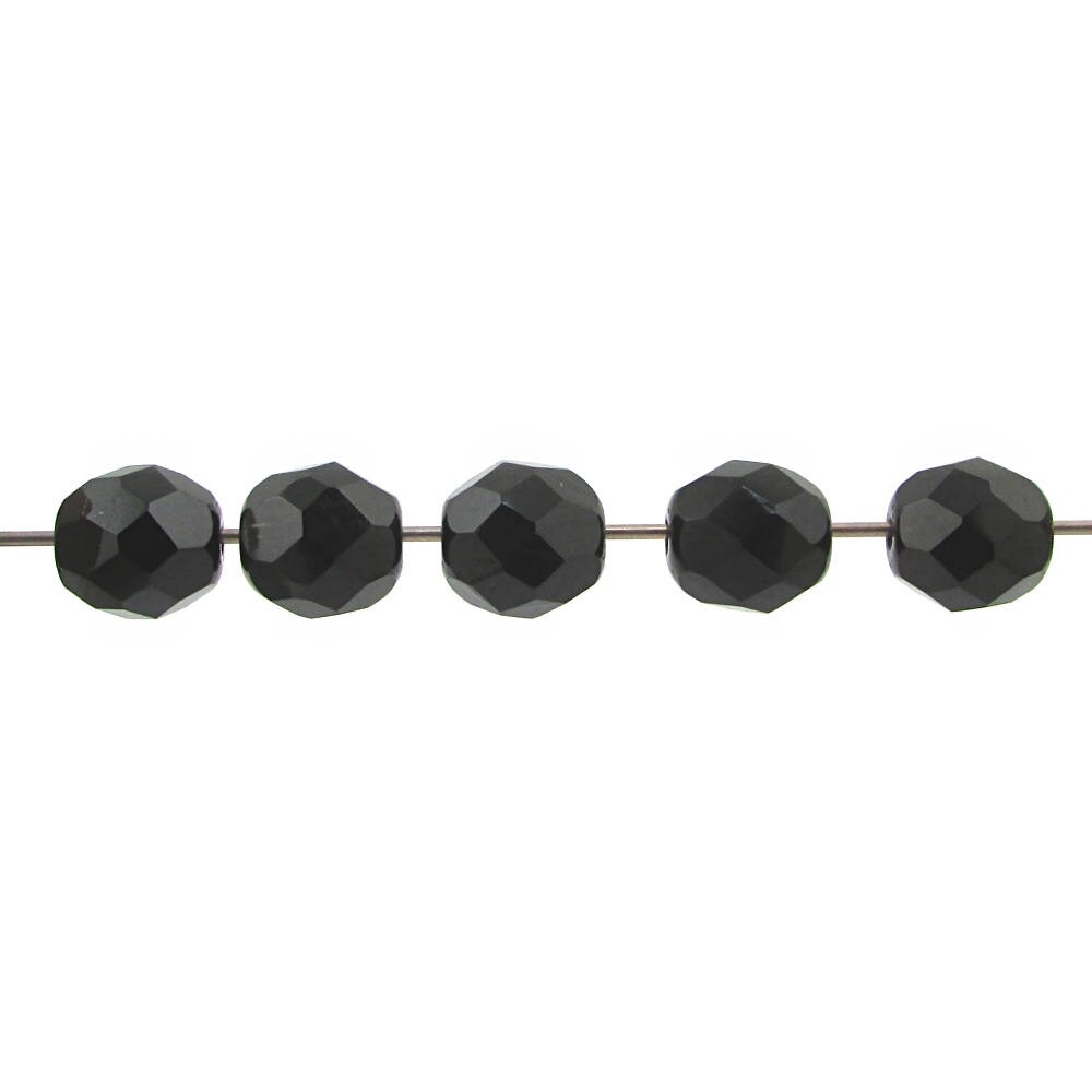Round Beads 50 Glamour Queen Czech Glass Opaque Jet Black Metallic Gold Round Beads 50 Glamour Queen Czech Glass Opaque Jet Black Metallic Gold