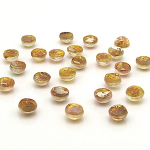 7mm Pink Glass Fire Opal Cabochons image 8