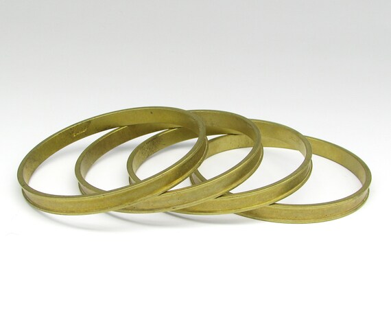 Raw Brass Channel Bracelet Blank Narrow Bangle Base Etsy UK