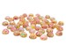 7mm Pink Glass Fire Opal Cabochons 