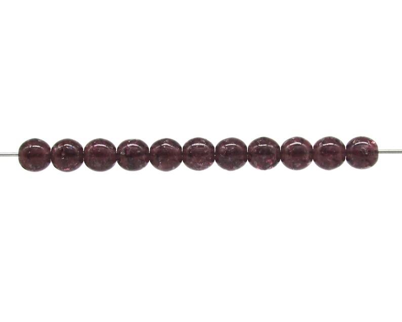 Crackled Amethyst Glass Beads