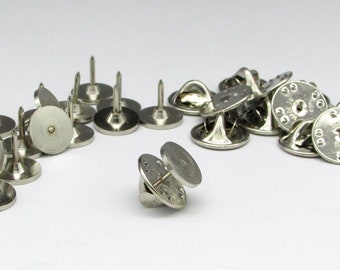 10mm Tie Tack Findings, Lapel Pin Posts and Clutches