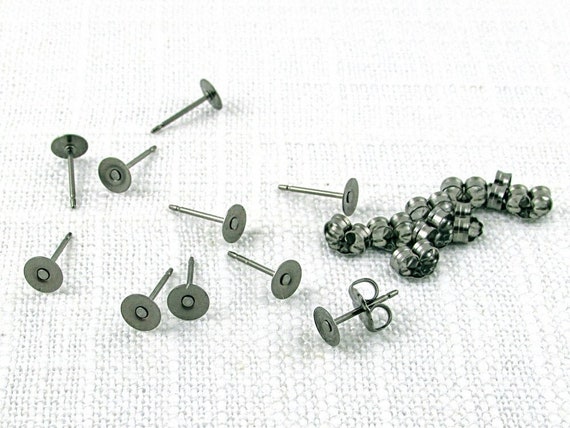 5mm Titanium Earring Posts Bulk Lot 