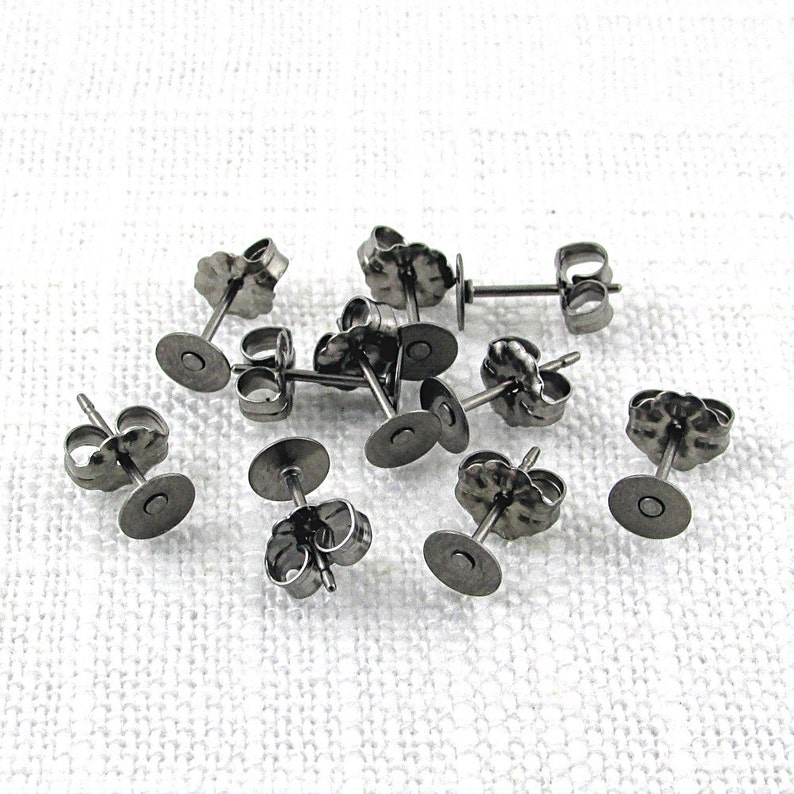 5mm Titanium Earring Posts Bulk Lot Etsy