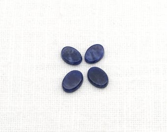 Sodalite Oval Cabochons, 8x6mm Dark Blue Gemstones