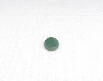 Green Aventurine Cabochon, Flat Round Gemstone