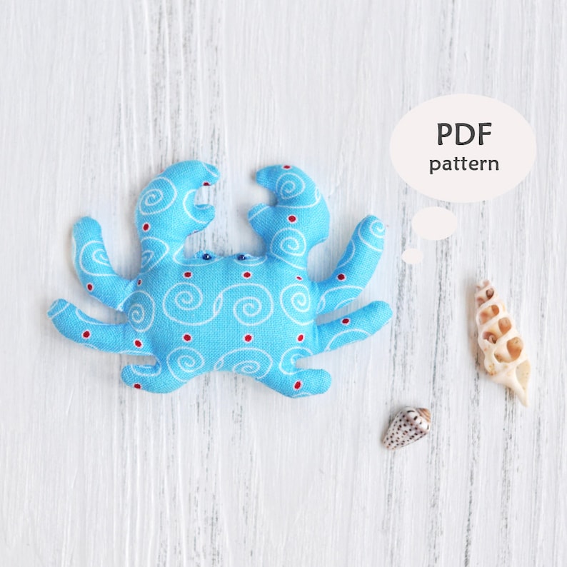 crab plush pattern