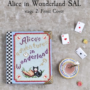 Alice In Wonderland Book Cross Stitch Pattern: Stitch-Along by LivingOnTheRainbow, SAL, Stich-A-Long (PDF Pattern) image 8