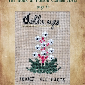 Poison Garden Book kruissteekpatroon, Halloween SAL Stich-A-Long (pdf-patroon) afbeelding 9
