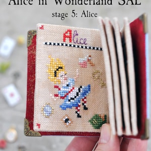 Alice In Wonderland Book Cross Stitch Pattern: Stitch-Along by LivingOnTheRainbow, SAL, Stich-A-Long (PDF Pattern) image 11