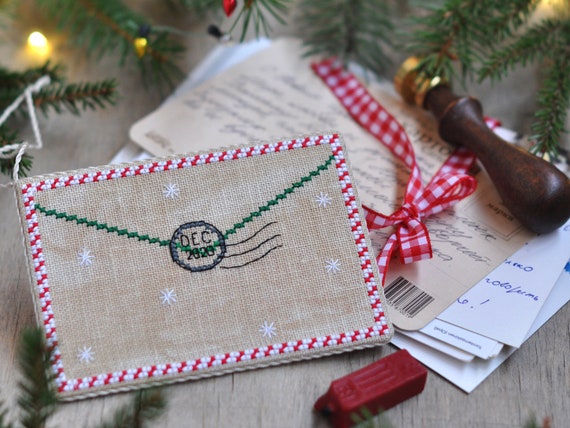 Kit Punto Croce Biglietti Natale - Set 3 Con Filati DMC, Tessuto Aida 14 Ct, Per Principianti