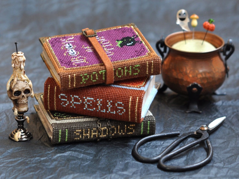 Book of Shadows Halloween Stitch Along SAL. Halloween Cross Stitch Stitch-A-Long. Gothic Cross Stitch Pattern. SAL by LivingOnTheRainbow image 10