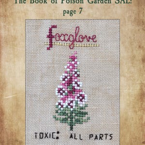 Poison Garden Book kruissteekpatroon, Halloween SAL Stich-A-Long (pdf-patroon) afbeelding 10