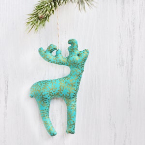 Reindeer Sewing Pattern. Christmas Sewing Projects. Deer Sewing Pattern. Christmas Sewing Pattern. Christmas Ornament Pattern. Deer Pattern image 2