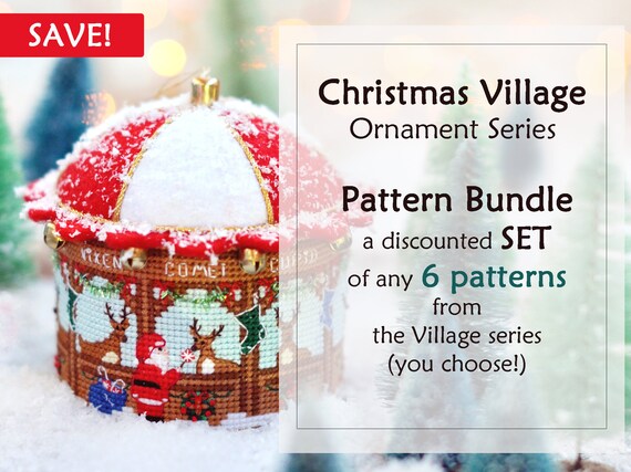 Download 3d Cross Stitch Set Of 3 Pdf Patterns Cross Stitch Christmas Ornament Christmas Cross Stitch Pattern Christmas Village Cross Stitch Craft Supplies Tools Kits How To Kromasol Com