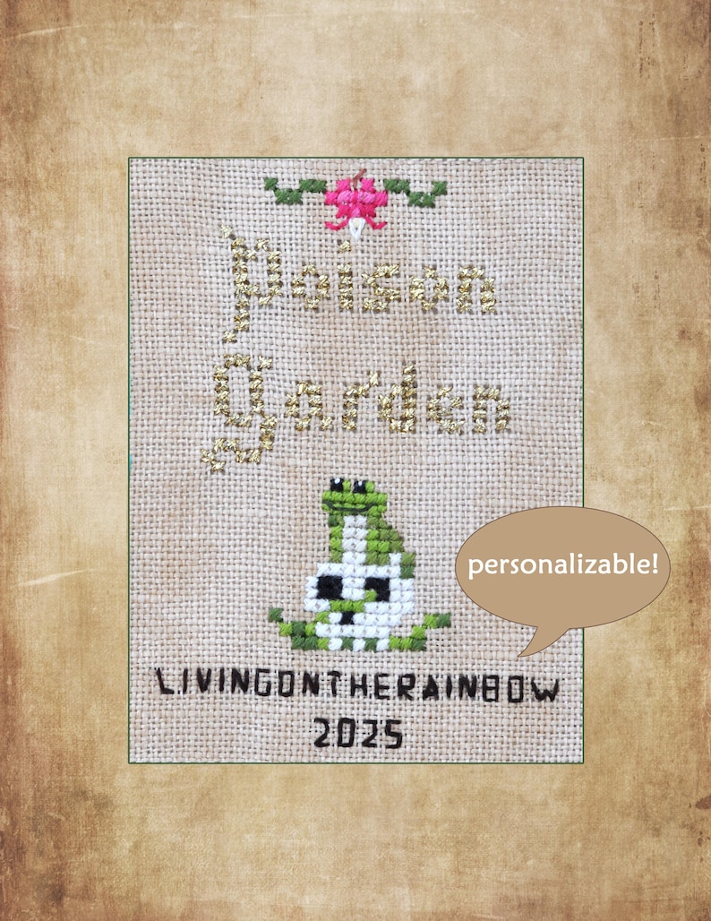 Poison Garden Book kruissteekpatroon, Halloween SAL Stich-A-Long (pdf-patroon) afbeelding 4