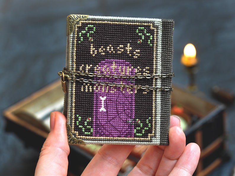 Book of Shadows Halloween Stitch Along SAL. Halloween Cross Stitch Stitch-A-Long. Gothic Cross Stitch Pattern. SAL by LivingOnTheRainbow image 2