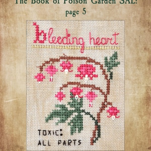 Poison Garden Book kruissteekpatroon, Halloween SAL Stich-A-Long (pdf-patroon) afbeelding 8