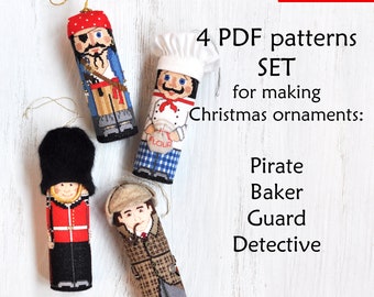 Christmas Cross Stitch Patterns. Christmas Ornament Cross Stitch. Pirate Cross Stitch. Baker Cross Stitch. British Guard Cross Stitch. 3D