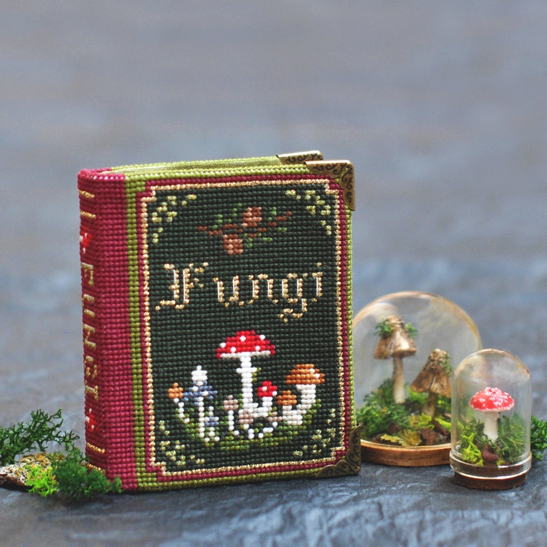 Fungi Book Stitch Along.HalloweenCross StitchStitch.Mushroom Cross Stitch Pattern. Cottagecore Cross Stitch. SAL by LivingOnTheRainbow image 8