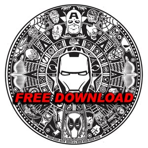 Marvel Azteca Calendar CAD File - GRATIS (leer descripción)