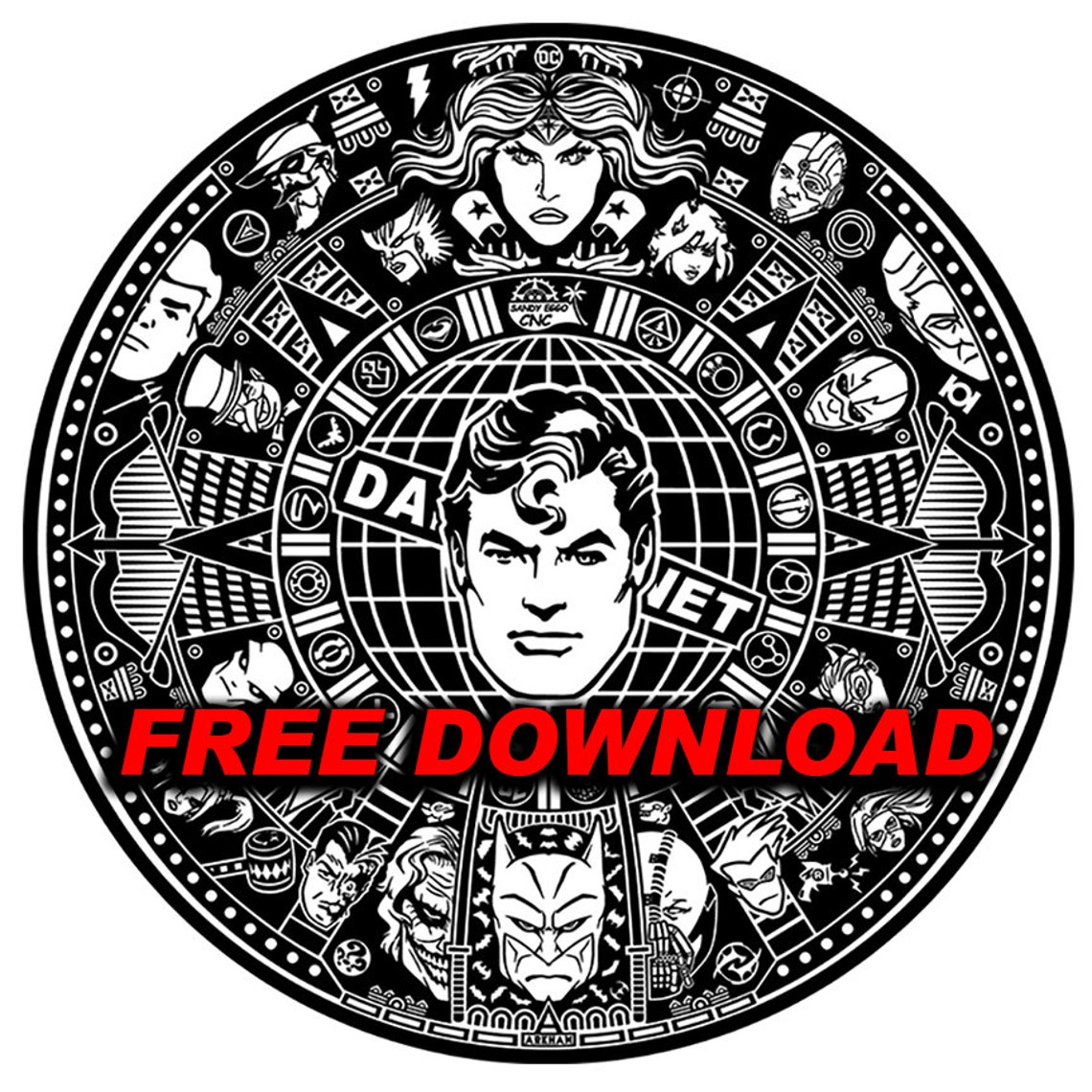 DC Azteca Calendar CAD File FREE read Description Etsy Australia