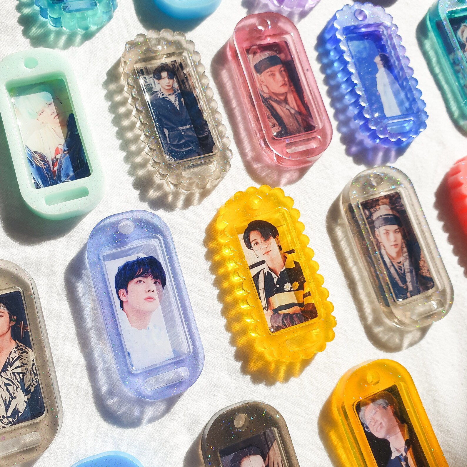 BTS Jimin Photo Tag Keychain Etsy