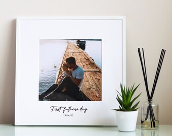 First fathers day custom frame // Your photo and text