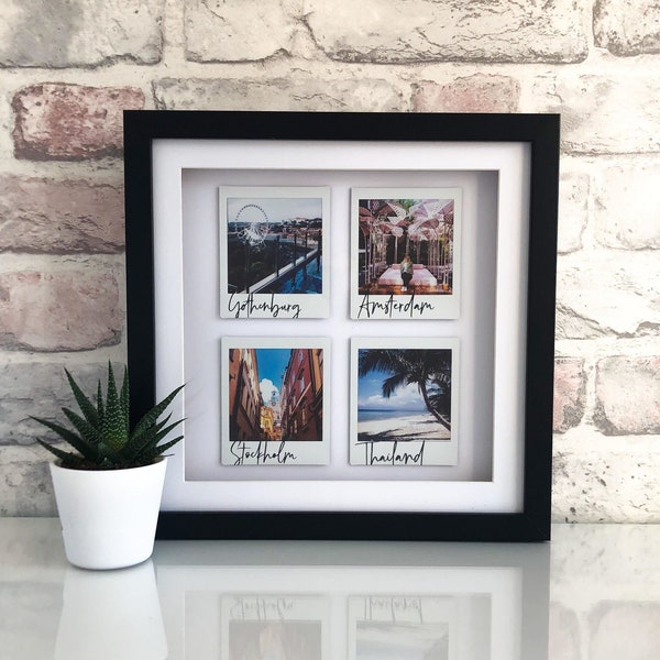 Your photos custom Square Prints frame // Your chosen photos & text // Instax Custom clip frame