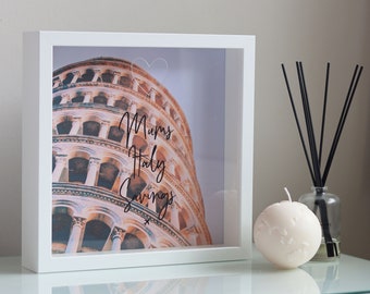 Italy Savings Frame // Personalised // Custom Savings Frame // Travel Fund // Wanderlust