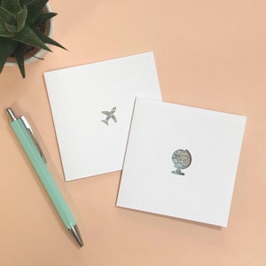 2 x cartes de voyage // Mini 4 x 4 // carte de voeux de voyage