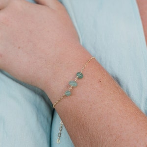Aventurine gemstone bracelets. Aventurine bracelet. Bracelets for women. Green beaded bracelets. Simple bracelets. Green Bohemian bracelet. image 1