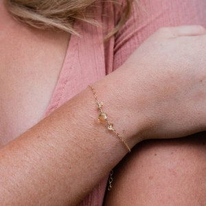 Citrine bohemian bracelet. Citrine bracelet. Citrine stone bracelet. Yellow boho bracelet. Healing bracelet. November birthstone bracelet. image 1