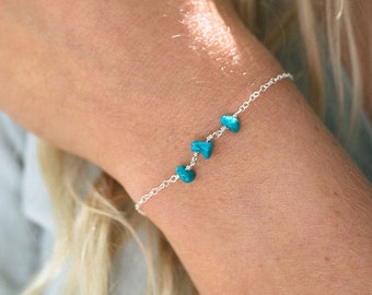 Turquoise protection bracelet. Turquoise bracelet. Womens bracelet. December birthstone. Bead bracelet. Gemstone bracelets. Beaded bracelets