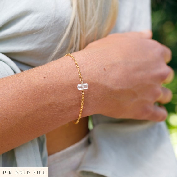 Clear Quartz Double Point Bracelet Clear Quartz Double Point Bracelet