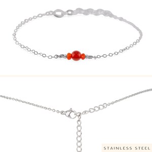 Carnelian balance bracelet. Carnelian bracelet. Red minimalist bracelet. Chakra bracelet. Delicate bracelet. July birthstone bracelet. Stainless Steel