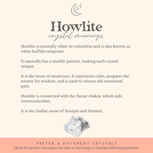 White howlite beaded bracelet. Meditation bracelet. Protection bracelet. Womens bracelet. Gemstone bracelets. White howlite bracelet. image 7