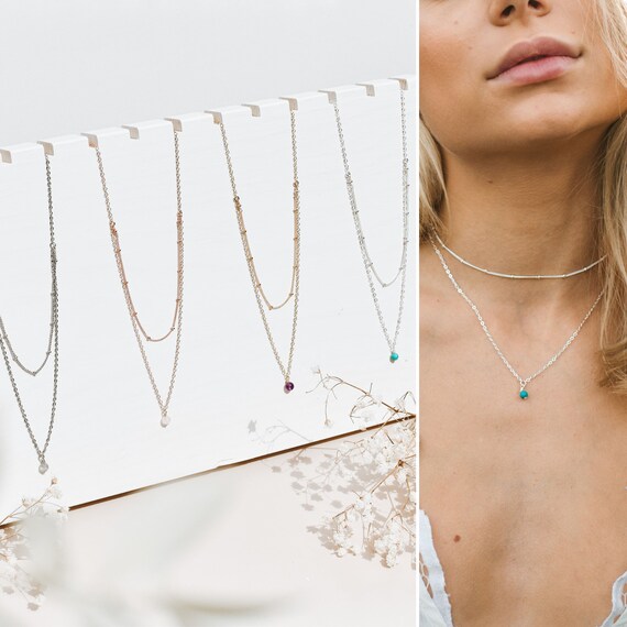 Birthstone choker necklace deals