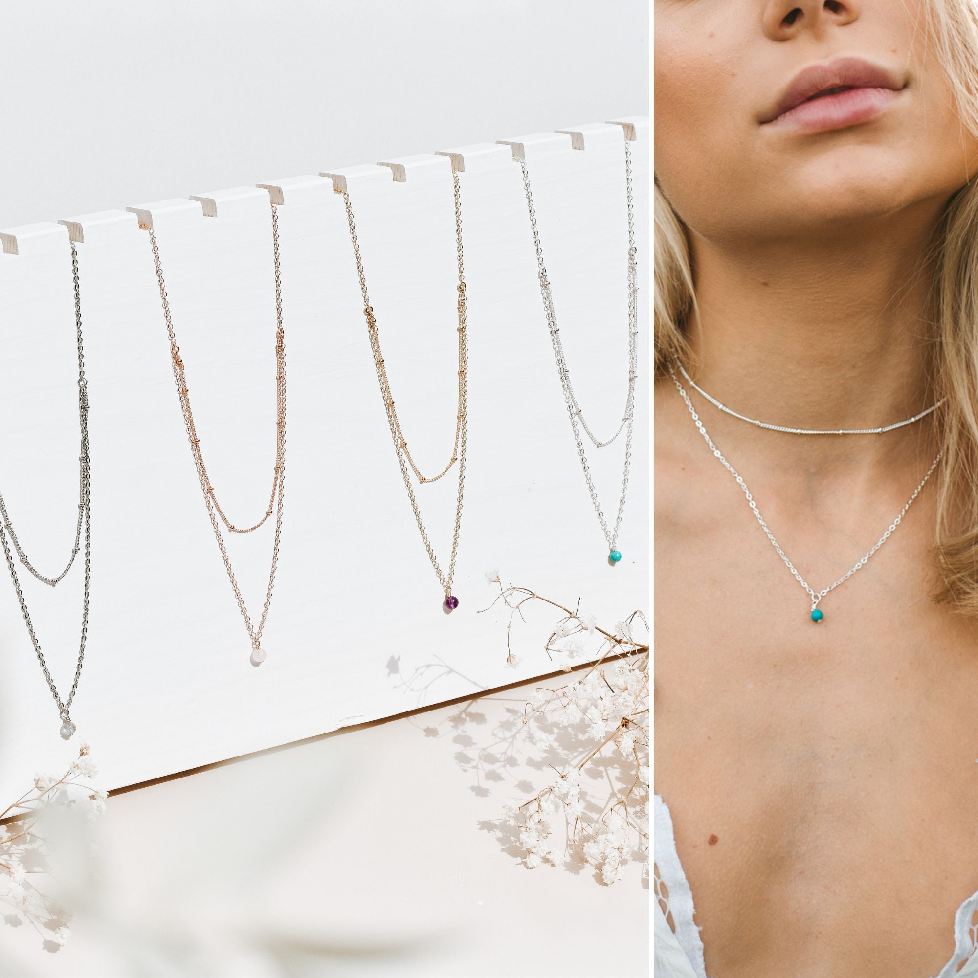 Custom Chain Layer Choker Necklace 
