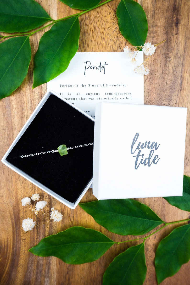12 chain with 2 adjustable extender silver bronze or rose gold Tiny raw green peridot crystal nugget choker necklace in gold