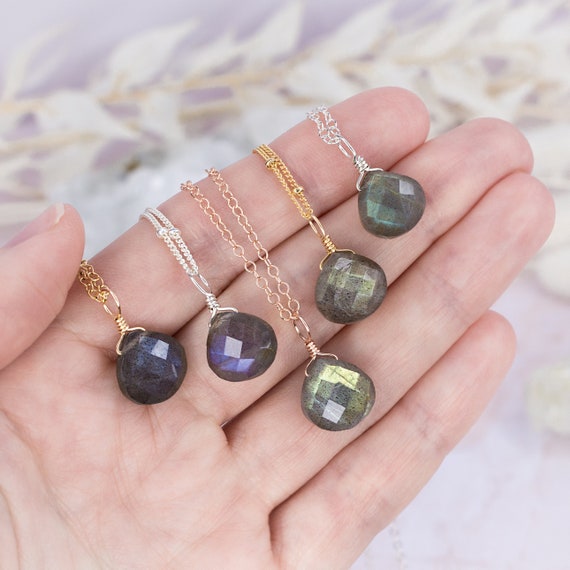 Natural Labradorite Necklace Natural Labradorite Necklace